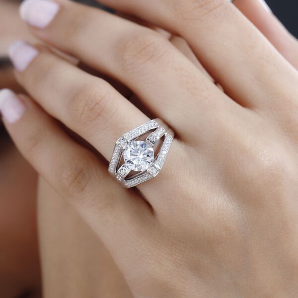 Moissanit Ring, ca. 2,27 ct image number 4