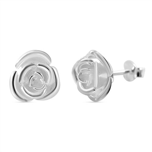 Rosen-Ohrringe in 925 Silber image number 0