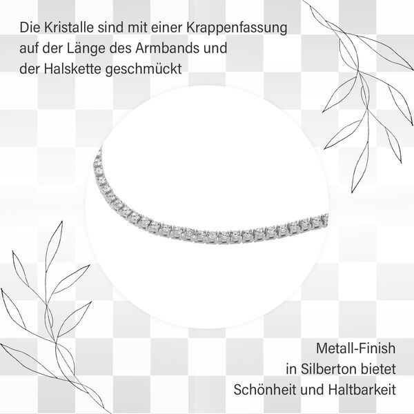 Kristall-Schmuckset in Silberton image number 11