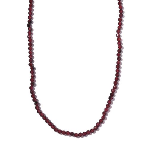 Rote Granat-Halskette, 50 cm - 42 ct. image number 0