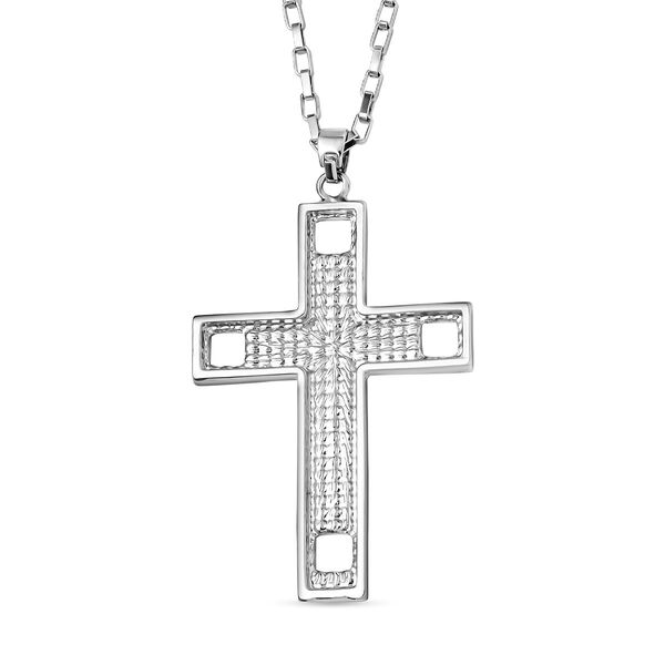 Wei&szlig;er Kristall Halskette ca. 60 cm image number 4