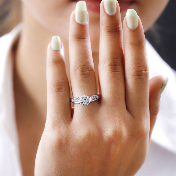 Moissanit Ring mit Schild-Schliff - 1,92 ct. image number 3