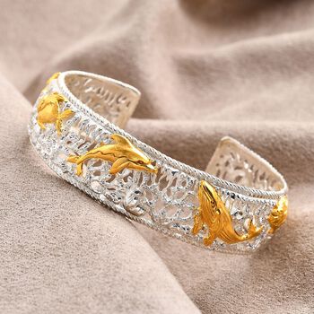 Royal Bali - Meeres-Safari Armreif, 925 Silber, bicolor, ca. 19 cm ca. 32,86g