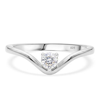 LUXURIANT DIAMOND - Lab Grown Diamant SI-GH Ring 925 Silber 750 Gelbgold vermeil (Gr&ouml;&szlig;e 18.00) ca. 0,25 ct