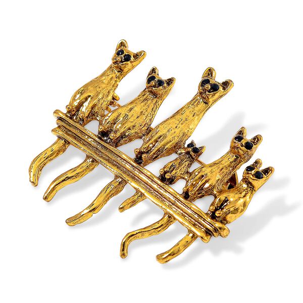 Neongr&uuml;ner Kristall Brosche Antikes Gold image number 3