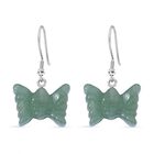 Grüner Aventurin Ohrringe Reiner Edelstahl ca. 50,00 ct.