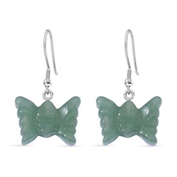 Gr&uuml;ne Aventurin-Ohrringe - 50 ct.