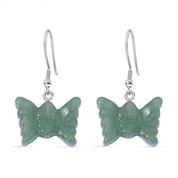 Gr&uuml;ne Aventurin-Ohrringe - 50 ct.