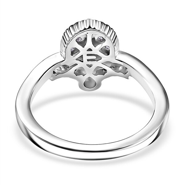 EVER TRUE S&uuml;&szlig;wasser Perle (4 mm), Wei&szlig;er Zirkon Ring Nickelfreies Messing (Gr&ouml;&szlig;e 17.00) image number 5