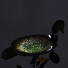 Garten Ente Vogeltränke mit Solarleuchten, Größe: 44x21x71 cm, Mehrfarbig image number 1