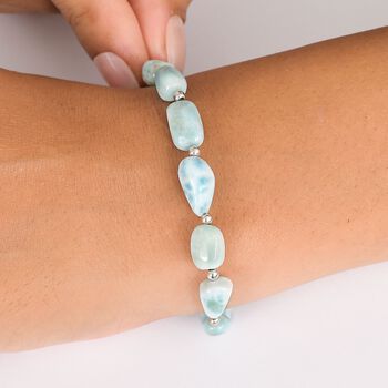 AA Larimar Armband, 19 cm - 48 ct.