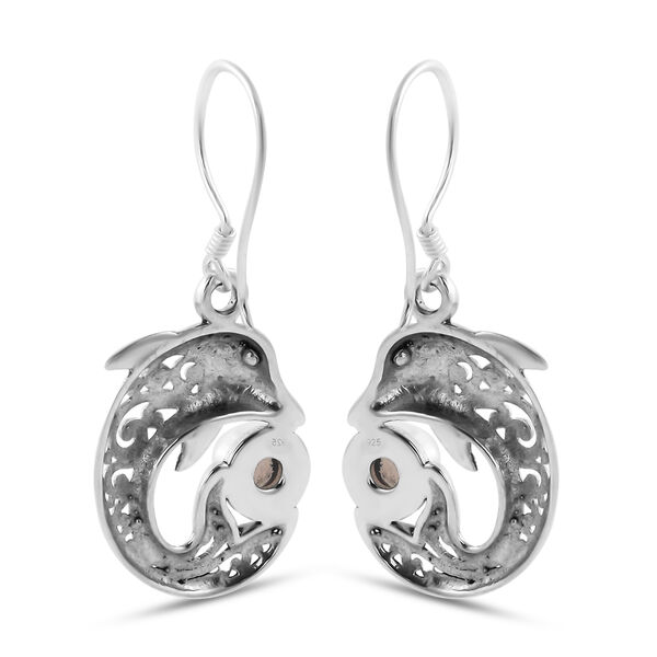 Royal Bali Kollektion- nat&uuml;rliche, &auml;thiopische Opal-Ohrh&auml;nger in Silber image number 4