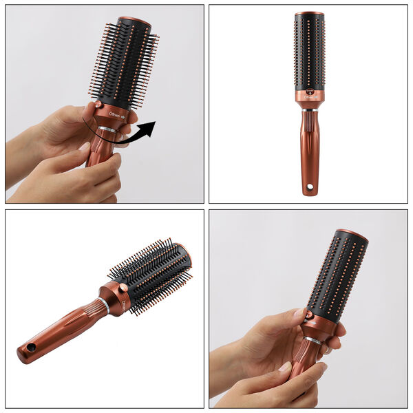 Ausziehbare Haarb&uuml;rste mit Knopfdruck in braun image number 4