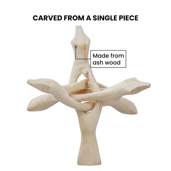 Handgefertigter dreibeiniger Holzständer image number 6