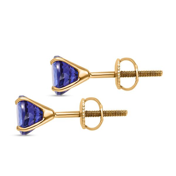 AAAA Tansanit Ohrringe - 2,22 ct. image number 4