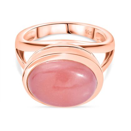 AA Vinicunca-Peruanischer Opal Ring 925 Silber 750 ros&eacute;vergoldet (Gr&ouml;&szlig;e 18.00) ca. 4,96 ct