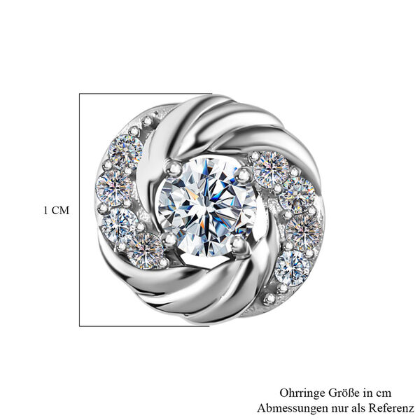 Moissanit Ohrringe - 0,63 ct. image number 6