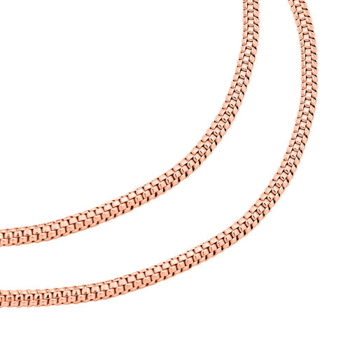 Verstellbare Coryanakette, ca. 60 cm, 925 Silber rosévergoldet image number 1