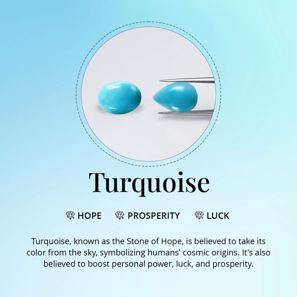 LUXORO zertifiziert und gepr&uuml;ft AAA Sleeping Beauty T&uuml;rkis Ring in 417 Wei&szlig;gold - 4,10 ct. image number 6