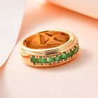Kagem Sambischer Smaragd Ring, 925 Silber vergoldet (Größe 19.00) ca. 0.66 ct image number 1