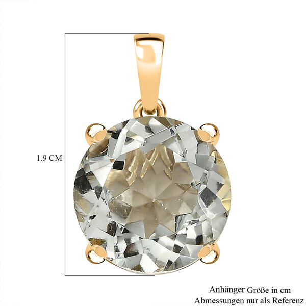 D’Joy AA Prasiolith und Zirkon Anhänger - 6,16 ct. image number 5