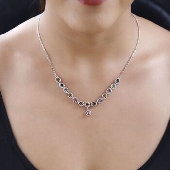 Mehrfach-Turmalin Halskette, 45cm - 2,13 ct.