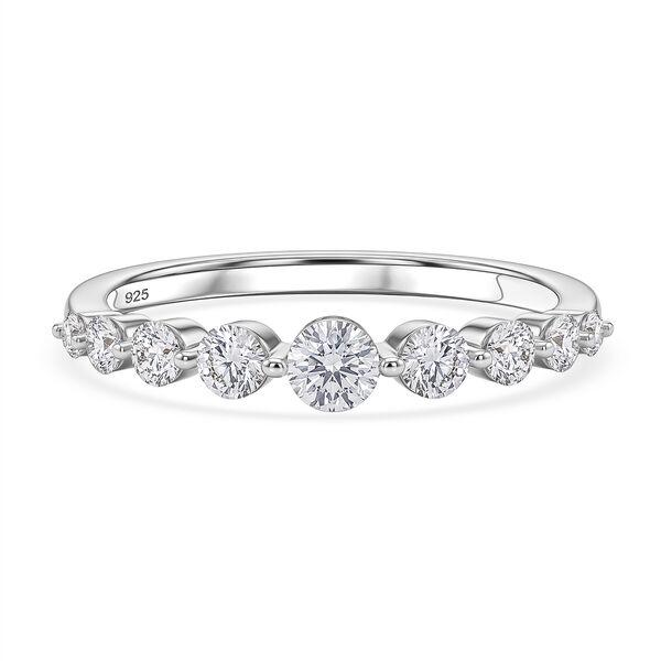 LUXURIANT DIAMOND - Lab Grown Diamant SI-GH SGL zertifiziert Ring 925 Silber Rhodiniert (Gr&ouml;&szlig;e 18.00) ca. 0,50 ct