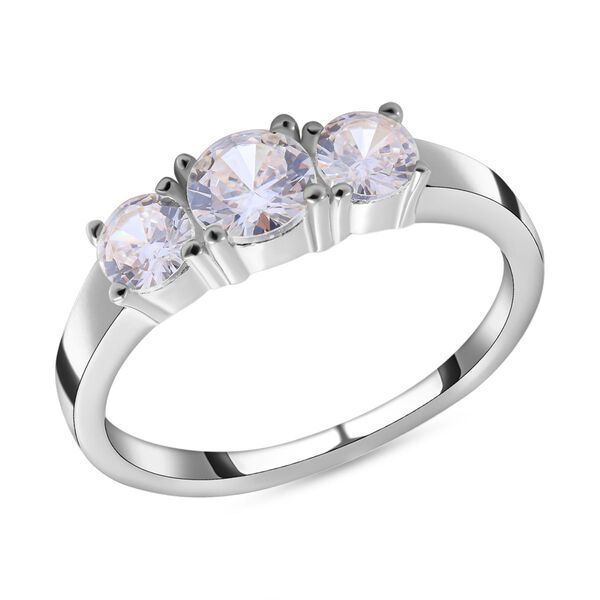 LUSTRO STELLA - Wei&szlig;er Zirkonia-Ring, 925 Silber rhodiniert - 1,75 ct. image number 2