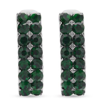 Gr&uuml;ne Kristall-Ohrringe - 10 ct.