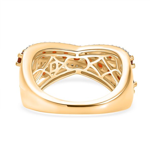 D'Joy AAA Blaze Feueropal und Zirkon Ring - 1,55 ct. image number 5