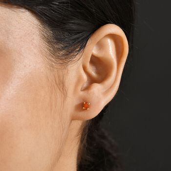 D'Joy AA mexikanische purpurrote Feueropal Ohrringe - 0,32 ct.