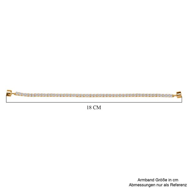 D'Joy Moissanit Armband ca. 18 cm 925 Silber 750 Gelbgold Vermeil ca. 4,94 ct. image number 4