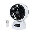 Luftmeister FlexiWind - Digitaler Tischventilator mit 3 Geschwindigkeiten, Automatischer Oszillation und 7,5 Stunden Timer, Weiß
