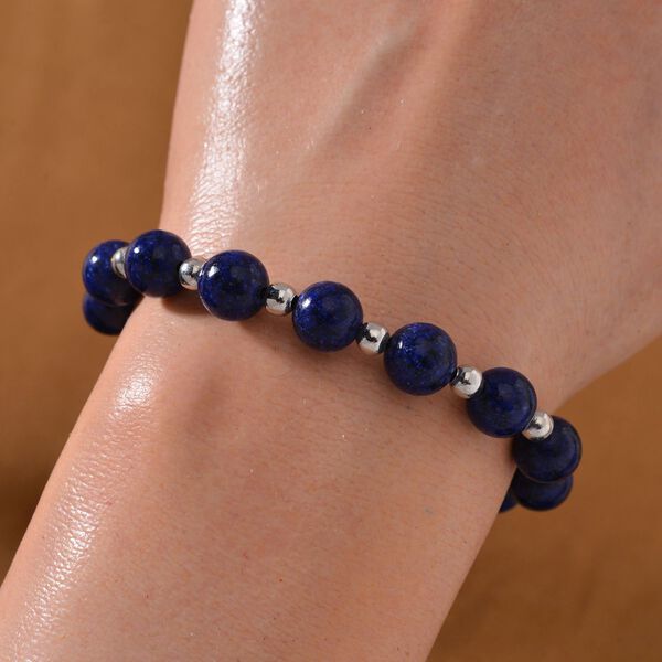 Lapislazuli Armband, flexibel, ca. 60.00 ct image number 2