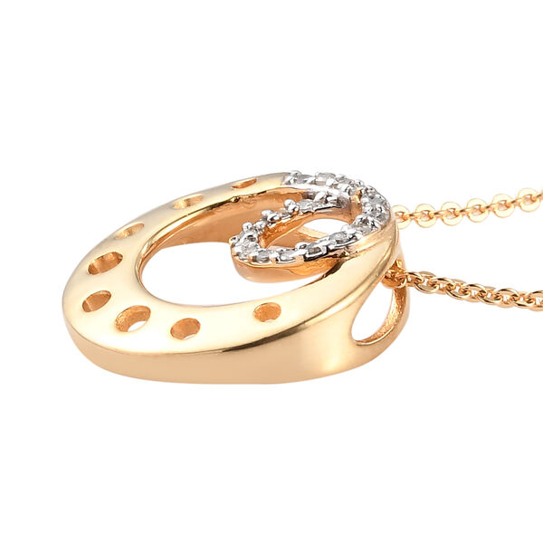 Diamant-Anh&auml;nger mit Kette in Silber image number 4