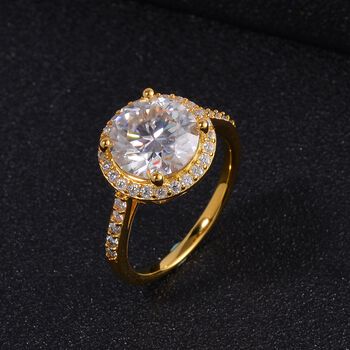 Moissanit Ring - 4,28 ct.