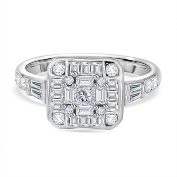 LUSTRO STELLA Wei&szlig;er Zirkonia-Ring - 2,03 ct.