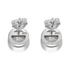 Moissanit Nugget Ohrringe, 925 Silber rhodiniert - 2 ct. image number 4