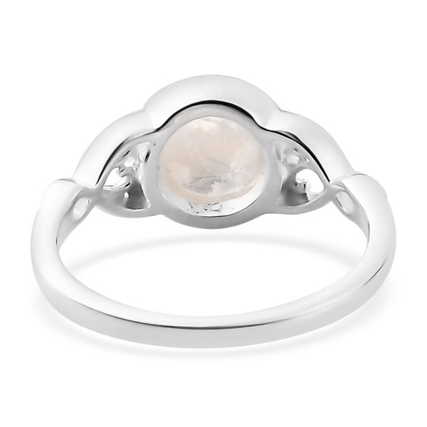 Regenbogen Mondstein Ring 925 Silber  ca. 1,39 ct image number 6