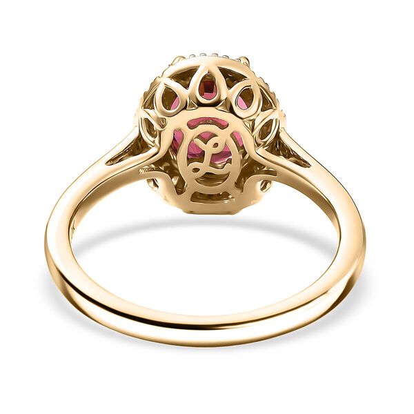 LUXORO AAA Rubellit und Diamant Ring in 417 Gold - 2 ct. image number 4