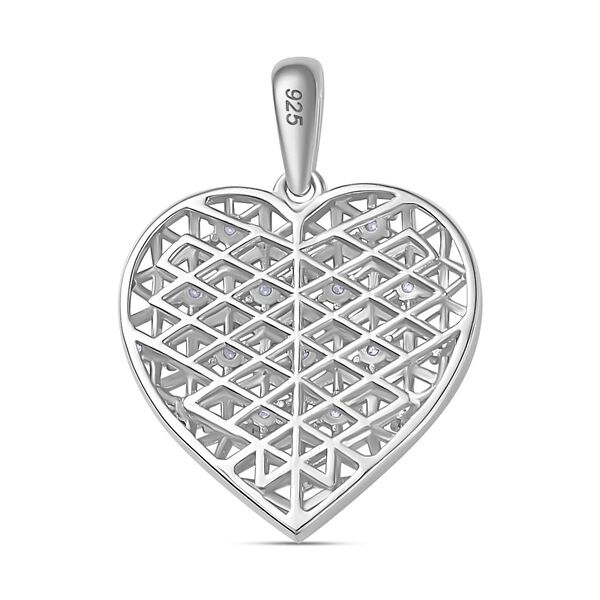 Moissanit Anhänger 925 Silber rhodiniert ca. 0.48 ct image number 6