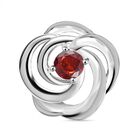 LUSTRO STELLA - Granat Zirkonia Sonnenwirbel Anhänger 925 Silber