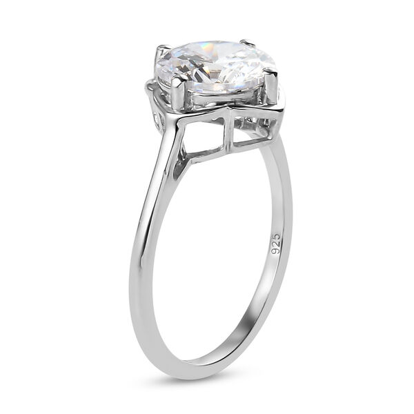 LUSTRO STELLA wei&szlig;er Zirkonia-Ring - 3,38 ct. image number 5