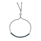 J Francis gefertigt mit SWAROVSKI Indicolite Swarovski Kristall Flexibel Armband Messing platiniert