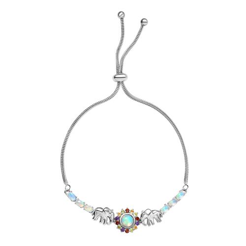 AA Natürlicher, äthiopischer Welo Opal Armband ca. 19 cm Nickelfreies Messing ca. 2,29 ct. image number 0