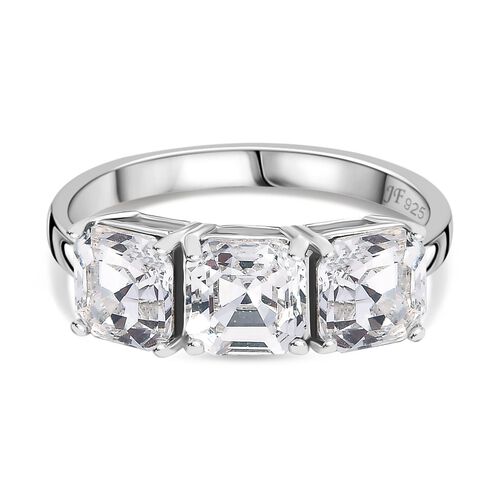 J Francis gefertigt mit SWAROVSKI- Weißer Swarovski Kristall Ring image number 0
