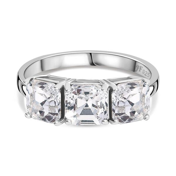 J Francis gefertigt mit SWAROVSKI- Weißer Swarovski Kristall Ring image number 0