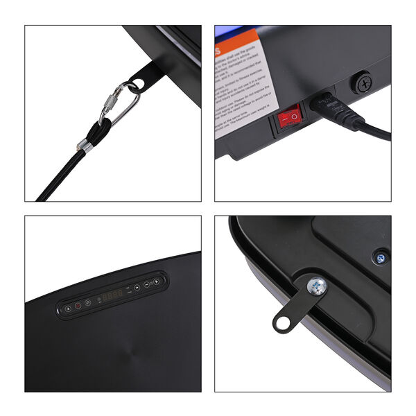 Soulsmart Vibrationsplatte mit Bluetooth-Lautsprecher, 47,2x31,3x11,7 cm, Schwarz image number 9