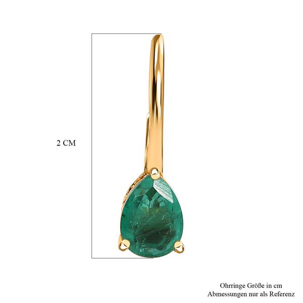 Smaragd Triplett Quarz Ohrringe - 2,97 ct. image number 5