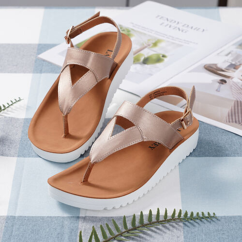 LA MAREY - Damen Sandalen, Größe 36, Roségold image number 0